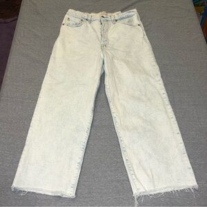 Levi’s Ribcage Straight acid light wash jeans